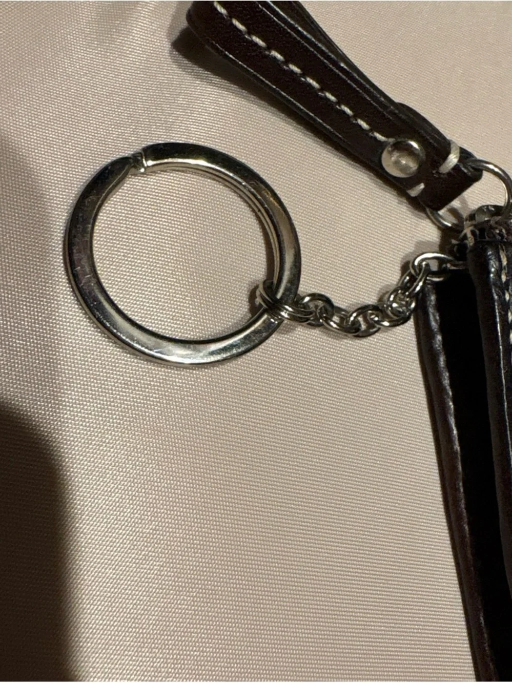 Coach Brown Signature Wristlet Clutch
